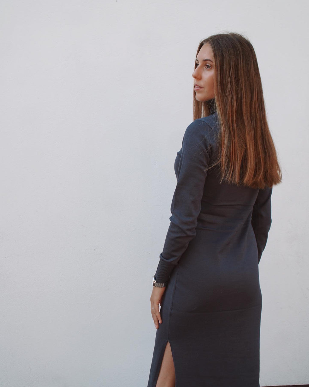 MilaSZ Roll Neck Long Dress