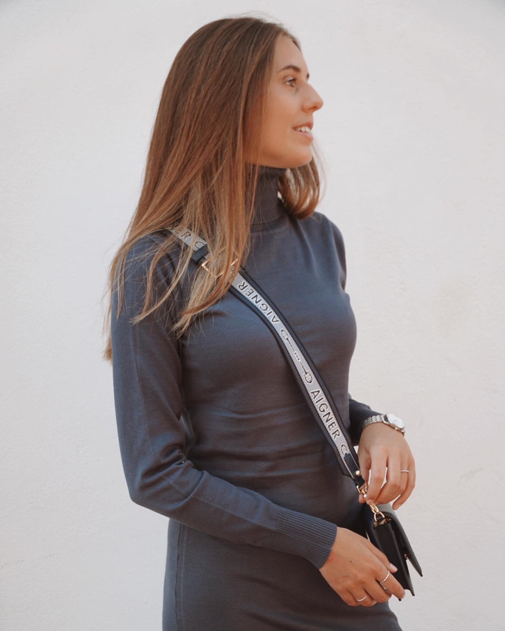 MilaSZ Roll Neck Long Dress