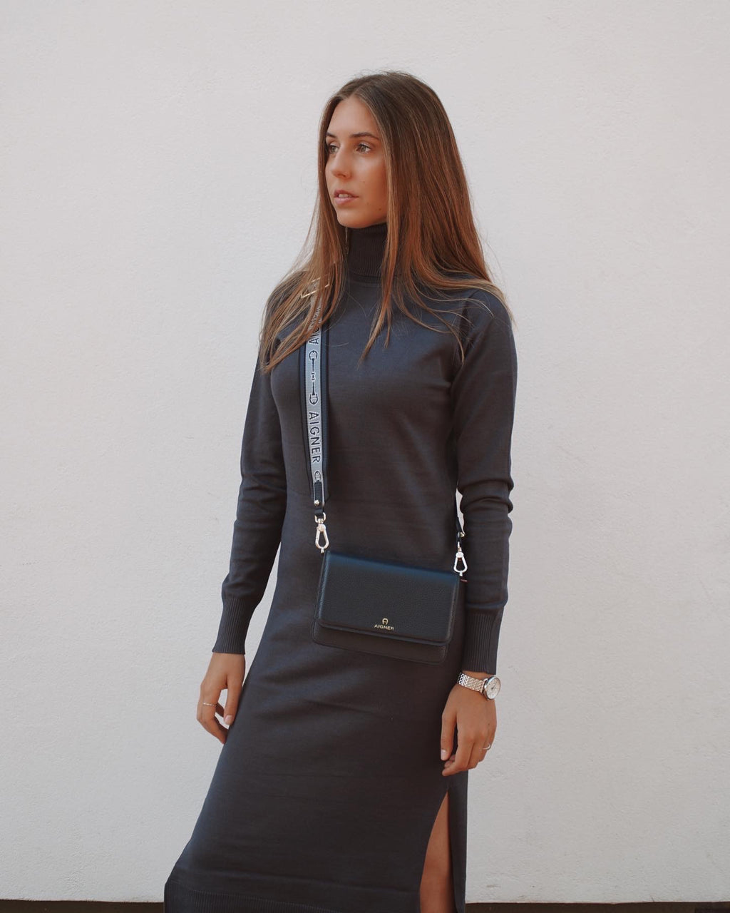 MilaSZ Roll Neck Long Dress