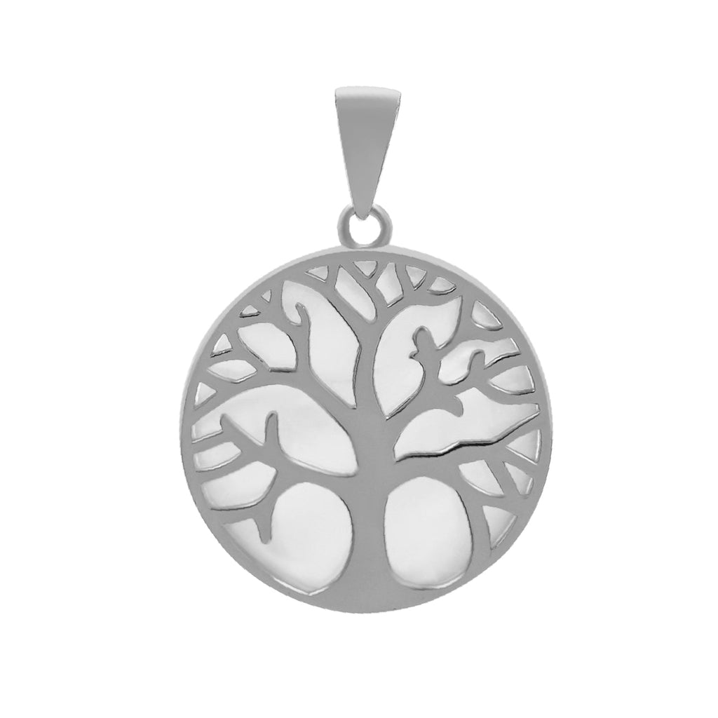 Perlmutt Lebensbaum - Silber