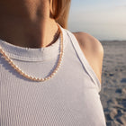 Perlenkette "Rosa" - Gold