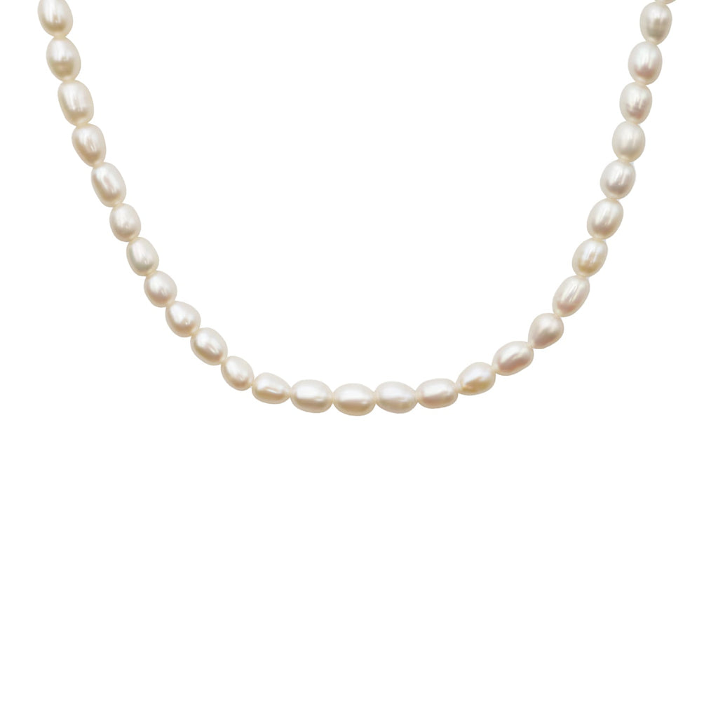Perlenkette "Rosa" - Silber
