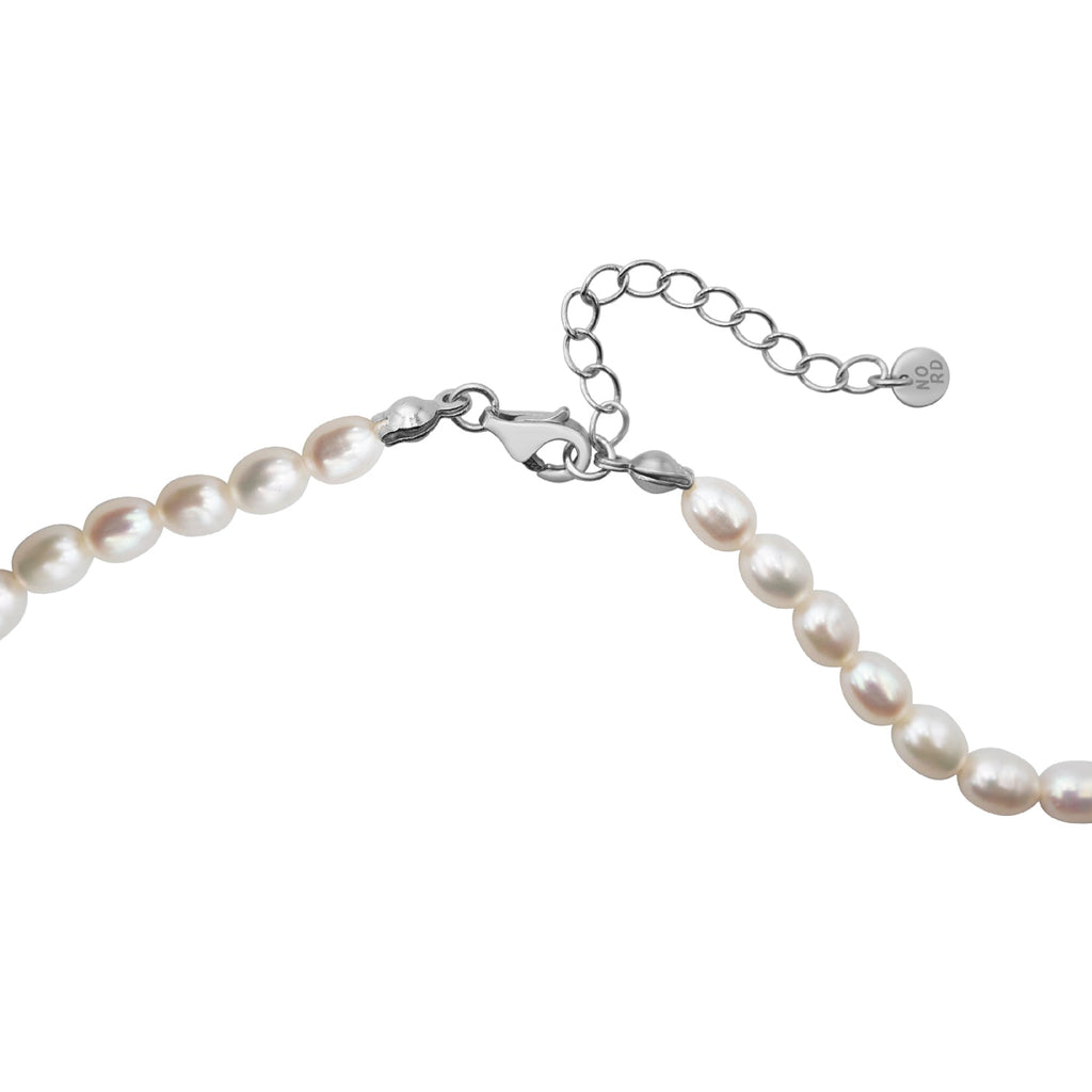 Perlenkette "Rosa" - Silber